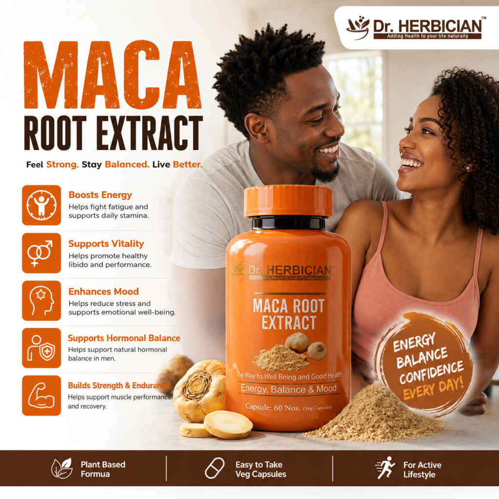 Dr. Herbician Maca Root Extract in Trinidad and Tobago for energy, vitality, mood and daily wellness support